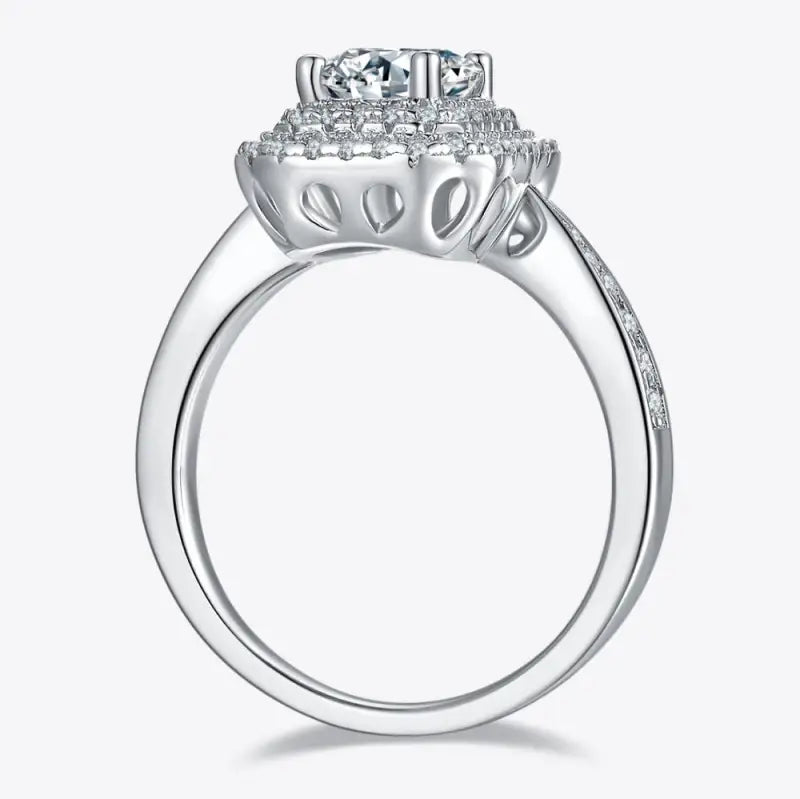 Lillian Moissanite Side Stone Ring - Jewelry