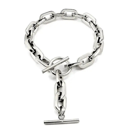 Limitless Links Toggle Clasp Stainless Steel Bracelet