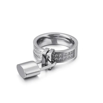 Locked In Zircon Ring