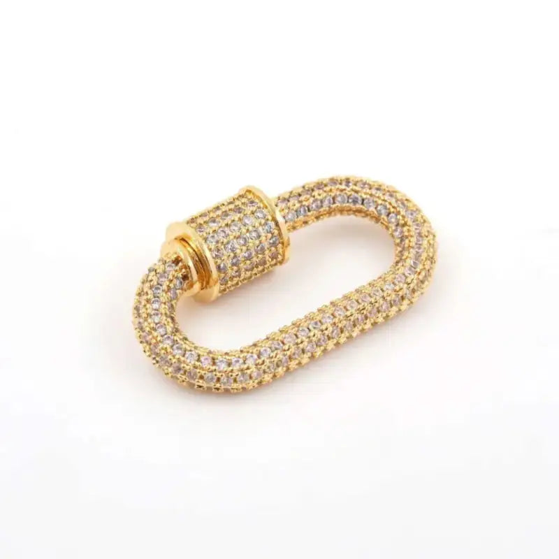 Luxe Carabiner Clasp Gold Jewelry