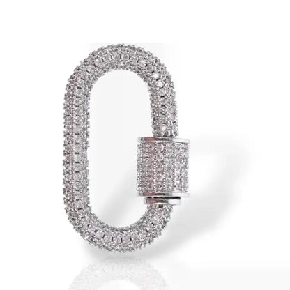 Pavé Carabiner Clasp - Jewelry