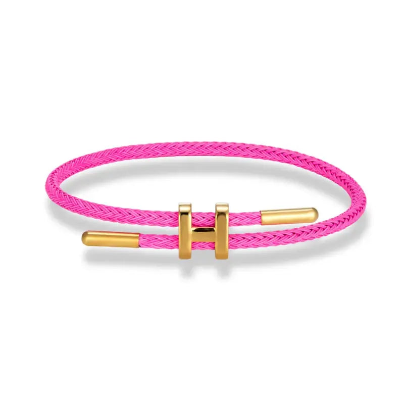 Luxury Multicolor Charm Adjustable Bracelet Fashion No Fade Stainless Steel Wire Waterproof Rope for Men Women Couple
