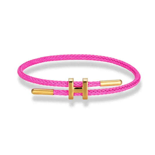 Luxury Multicolor Charm Adjustable Bracelet Fashion No Fade Stainless Steel Wire Waterproof Rope for Men Women Couple