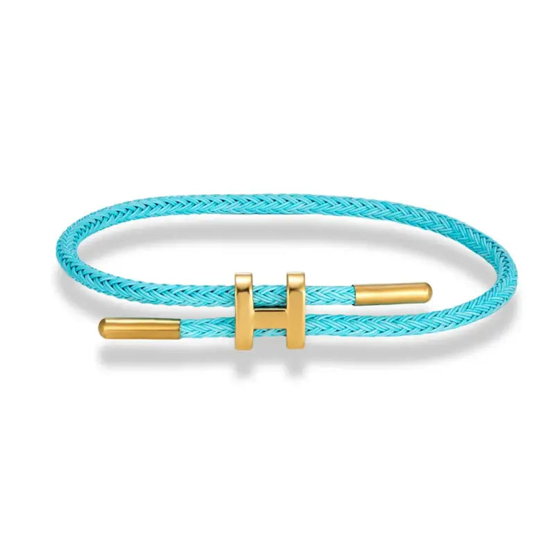 Luxury Multicolor Charm Adjustable Bracelet Fashion No Fade Stainless Steel Wire Waterproof Rope for Men Women Couple