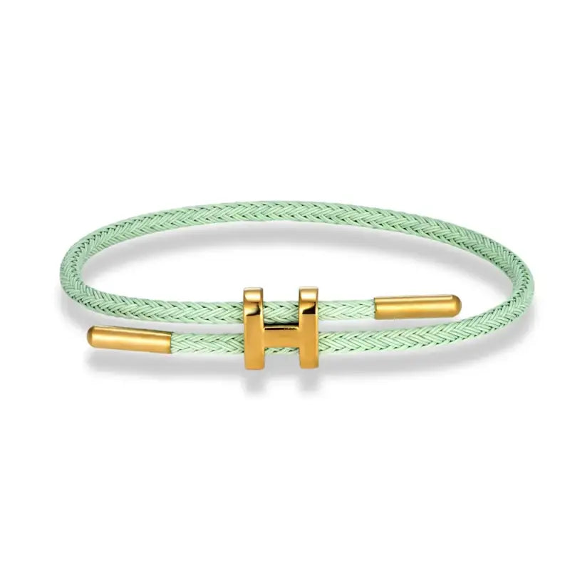 Luxury Multicolor Charm Adjustable Bracelet Fashion No Fade Stainless Steel Wire Waterproof Rope for Men Women Couple