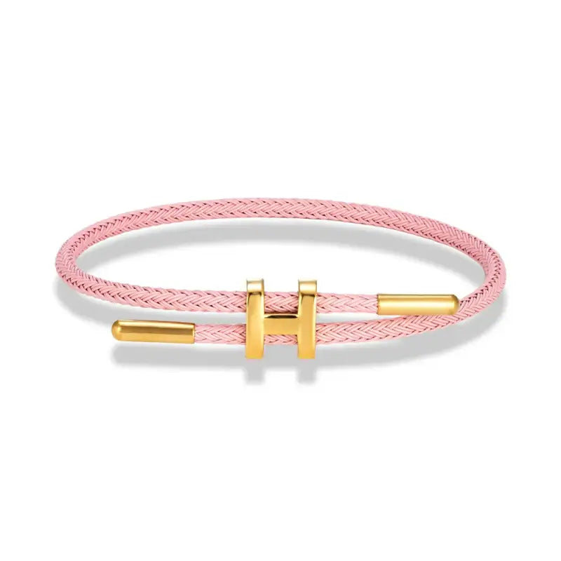 Luxury Multicolor Charm Adjustable Bracelet Fashion No Fade Stainless Steel Wire Waterproof Rope for Men Women Couple