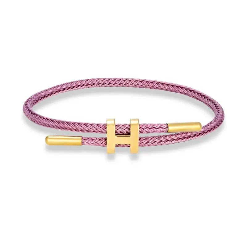 Luxury Multicolor Charm Adjustable Bracelet Fashion No Fade Stainless Steel Wire Waterproof Rope for Men Women Couple