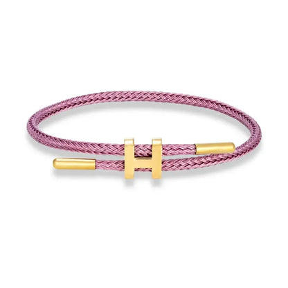 Luxury Multicolor Charm Adjustable Bracelet Fashion No Fade Stainless Steel Wire Waterproof Rope for Men Women Couple