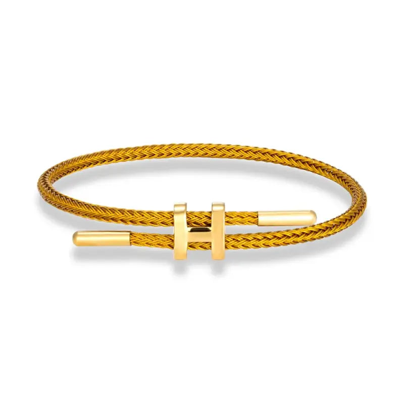 Luxury Multicolor Charm Adjustable Bracelet Fashion No Fade Stainless Steel Wire Waterproof Rope for Men Women Couple