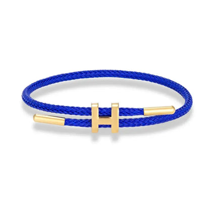 Luxury Multicolor Charm Adjustable Bracelet Fashion No Fade Stainless Steel Wire Waterproof Rope for Men Women Couple