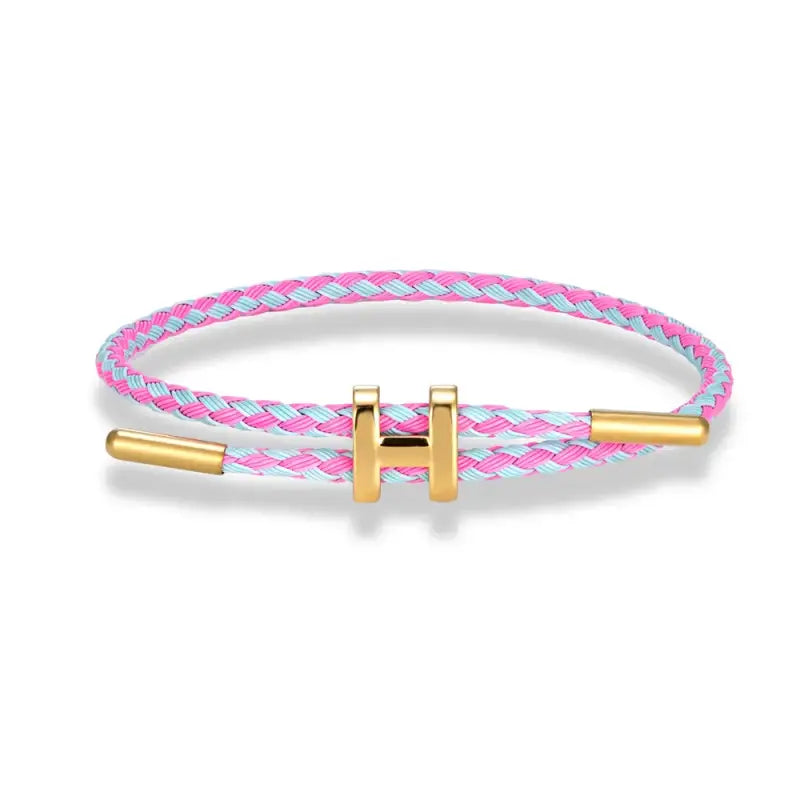 Luxury Multicolor Charm Adjustable Bracelet Fashion No Fade Stainless Steel Wire Waterproof Rope for Men Women Couple