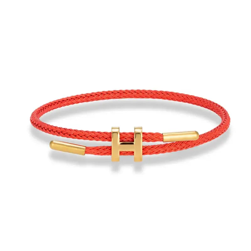 Luxury Multicolor Charm Adjustable Bracelet Fashion No Fade Stainless Steel Wire Waterproof Rope for Men Women Couple