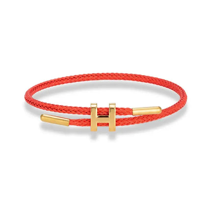 Luxury Multicolor Charm Adjustable Bracelet Fashion No Fade Stainless Steel Wire Waterproof Rope for Men Women Couple