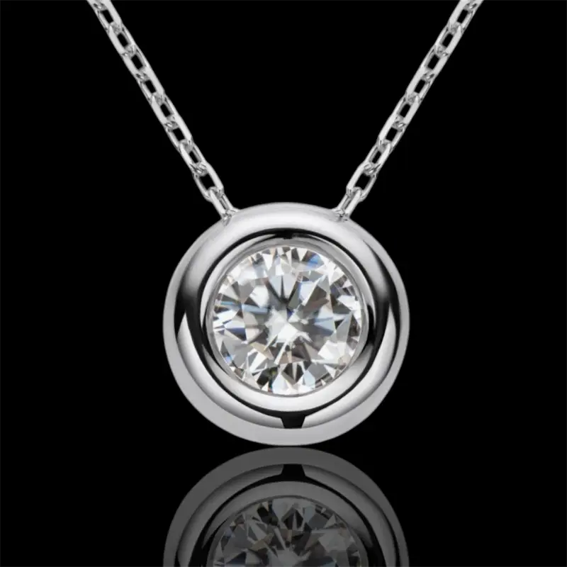 Mabel Moissanite Pendant Necklace - Jewelry