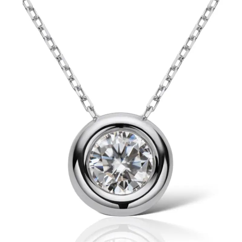 Mabel Moissanite Pendant Necklace - Jewelry