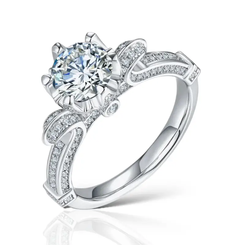 Martha Moissanite Ring - Jewelry