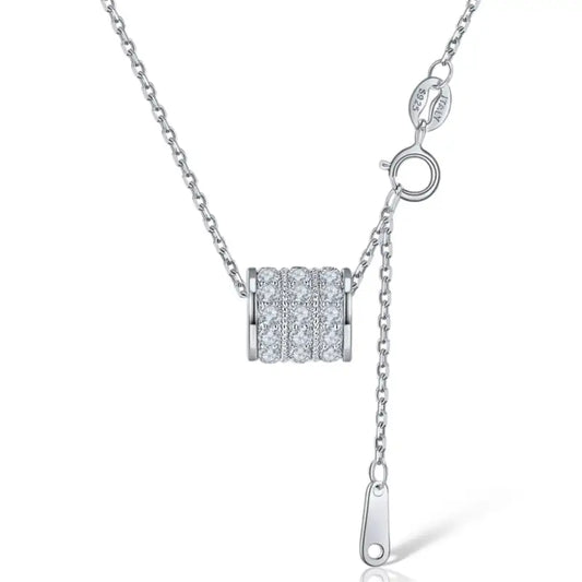 Maude Moissanite Necklace - Silver - Jewelry