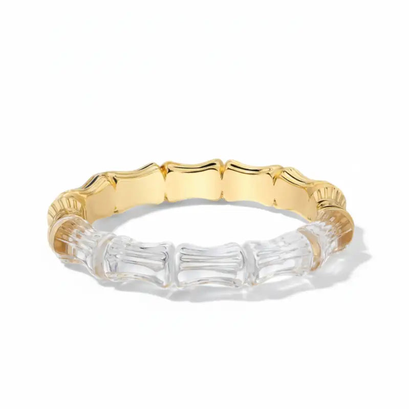 Maxi Lucite Luxe Bamboo Bangles - Jewelry