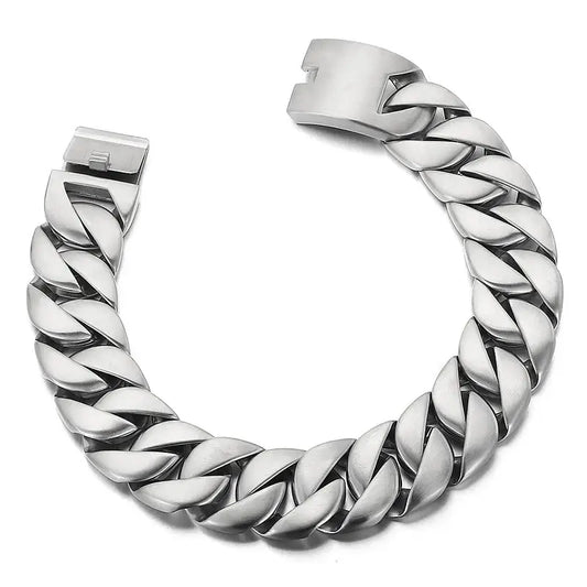 Luxe Cuban Chain Link Anklet | Stainless Steel 31mm - Jewelry