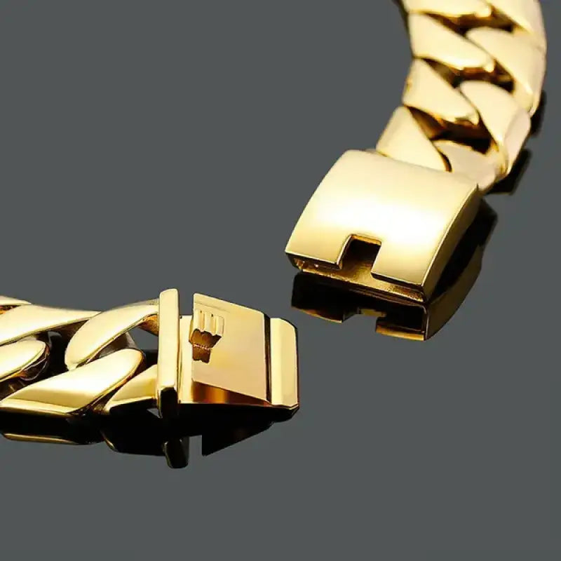 Luxe Cuba Chain Link Bracelet | 18k Gold - Stainless Steel 31mm - Jewelry