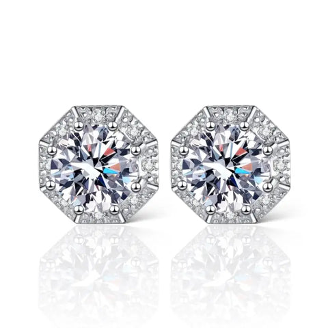 Miriam Moissanite Stud Earrings