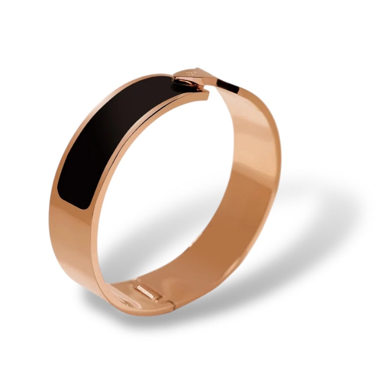 Moonlight Elegance Titanium Bangle - Jewelry