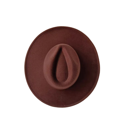 Multi-Color Women’s Fedora Hat - Brown