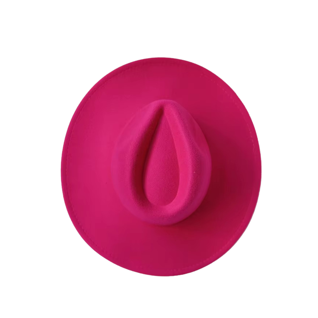 Multi-Color Women’s Fedora Hat - Fuschia