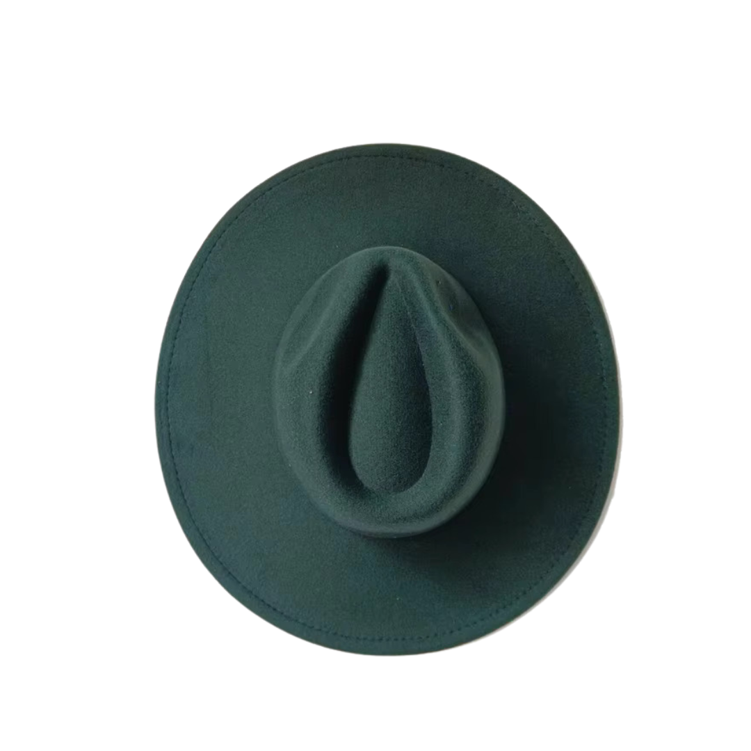 Multi-Color Women’s Fedora Hat - Navy Green