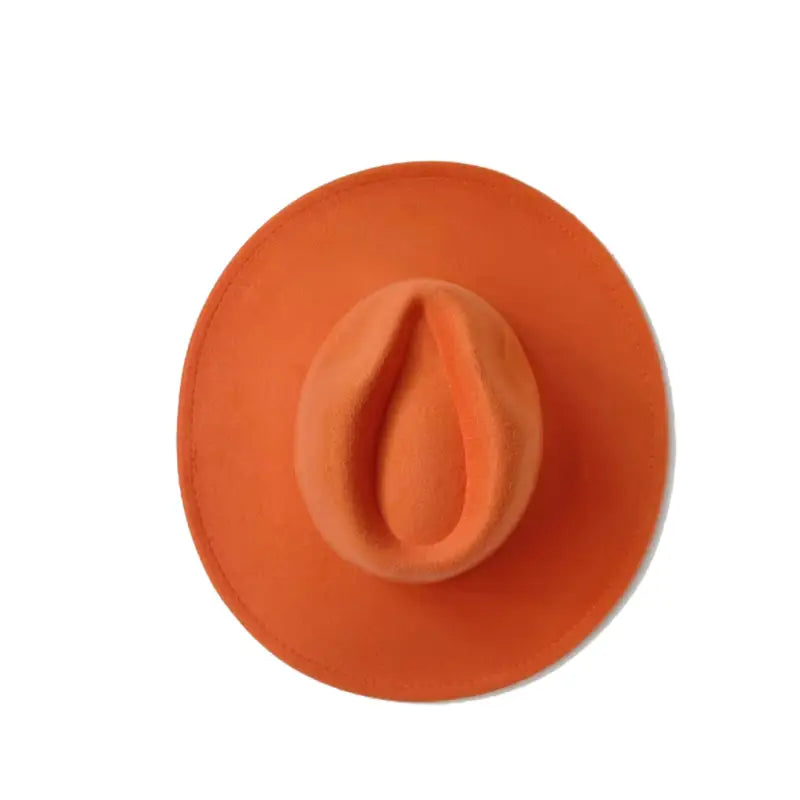 Multi-Color Women’s Fedora Hat - Orange
