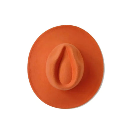Multi-Color Women’s Fedora Hat - Orange