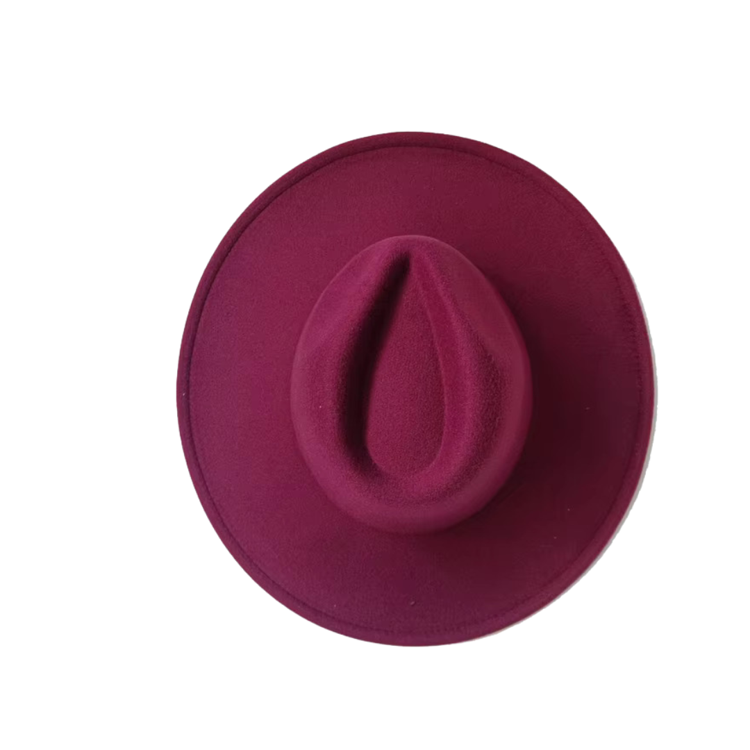 Multi-Color Women’s Fedora Hat - Plum