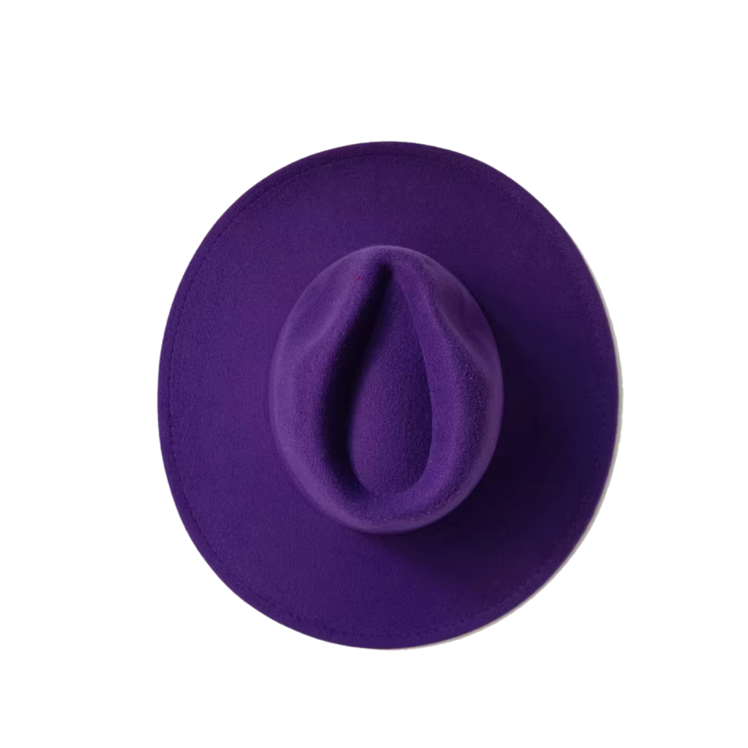 Multi-Color Women’s Fedora Hat - Purple