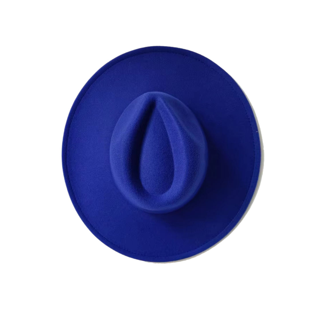 Multi-Color Women’s Fedora Hat - Royal Blue