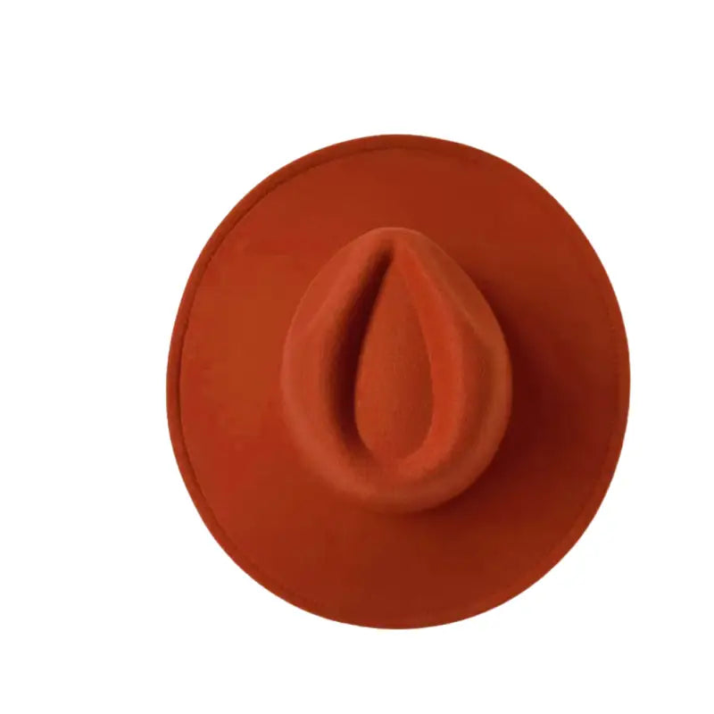 Multi-Color Women’s Fedora Hat - Rust