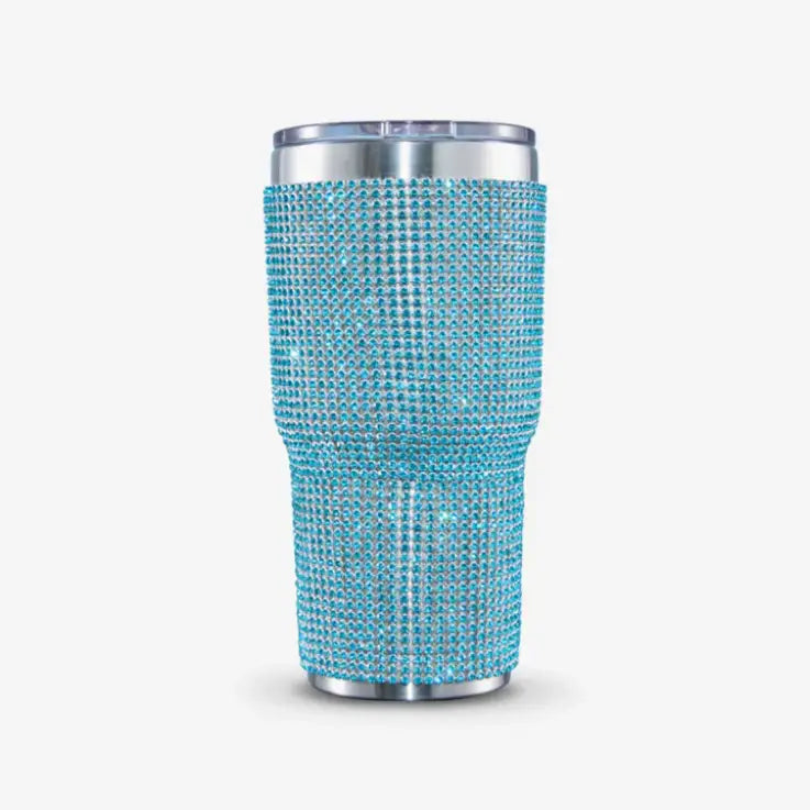 The Untamed Rhinestone Vessel - Pink - Tumbler
