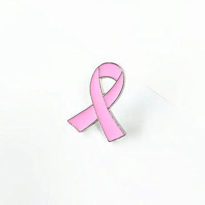 PBR261(1) Pink Ribbon Breast Cancer Enamel Brooch Pin Red Green Yellow Purple White Blue Black Orange Grey Awareness