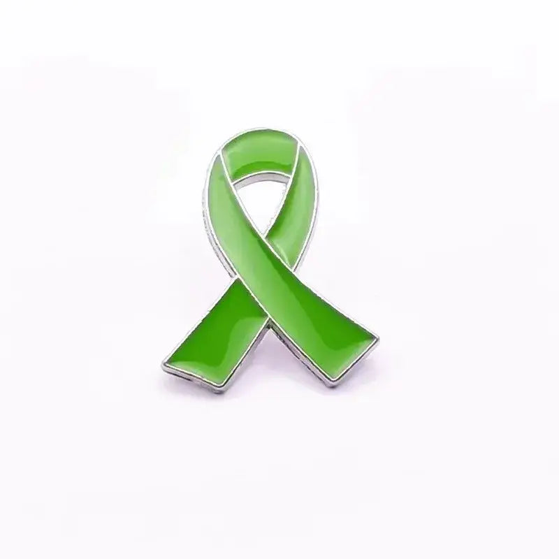 PBR261(1) Pink Ribbon Breast Cancer Enamel Brooch Pin Red Green Yellow Purple White Blue Black Orange Grey Awareness