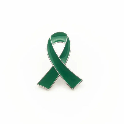 PBR261(1) Pink Ribbon Breast Cancer Enamel Brooch Pin Red Green Yellow Purple White Blue Black Orange Grey Awareness