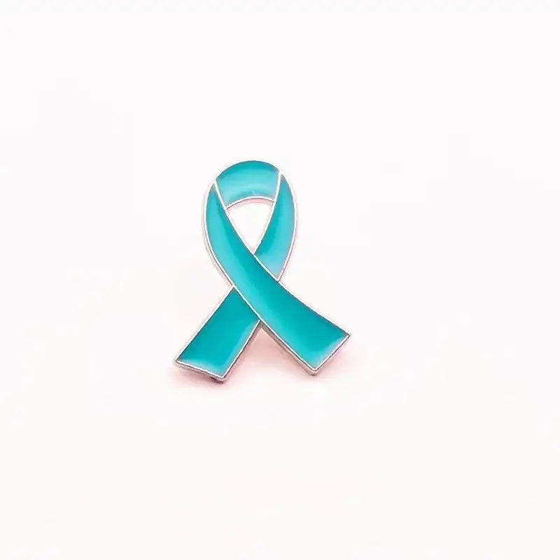 PBR261(1) Pink Ribbon Breast Cancer Enamel Brooch Pin Red Green Yellow Purple White Blue Black Orange Grey Awareness