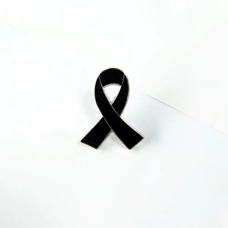 PBR261(1) Pink Ribbon Breast Cancer Enamel Brooch Pin Red Green Yellow Purple White Blue Black Orange Grey Awareness