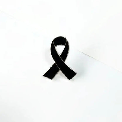 PBR261(1) Pink Ribbon Breast Cancer Enamel Brooch Pin Red Green Yellow Purple White Blue Black Orange Grey Awareness