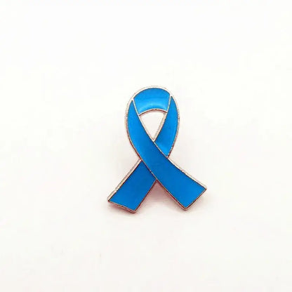 PBR261(1) Pink Ribbon Breast Cancer Enamel Brooch Pin Red Green Yellow Purple White Blue Black Orange Grey Awareness