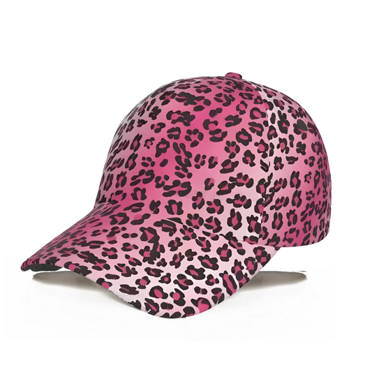 Pink Jaguar Baseball Cap - Ombre / Adjustable - Hat