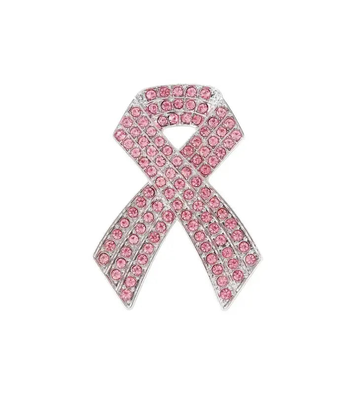 Pink Ribbon Awareness Brooch - Jewelry