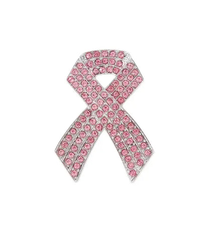 Pink Ribbon Awareness Brooch - Jewelry
