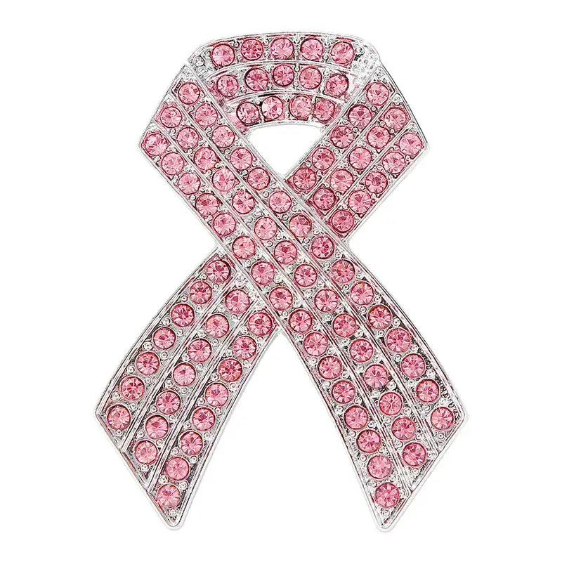 Pink Ribbon Awareness Brooch - Set of 10 - Jewelry