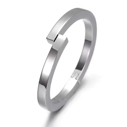 Power Curve Bangle - Stainless steel - Jewelry