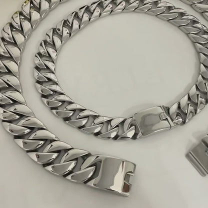 Mega Luxe Cuban Chain Link Necklace 31mm