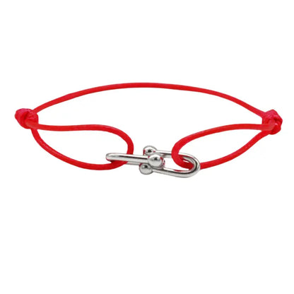 Purity Faith Link Bracelet | Sterling Silver - Red